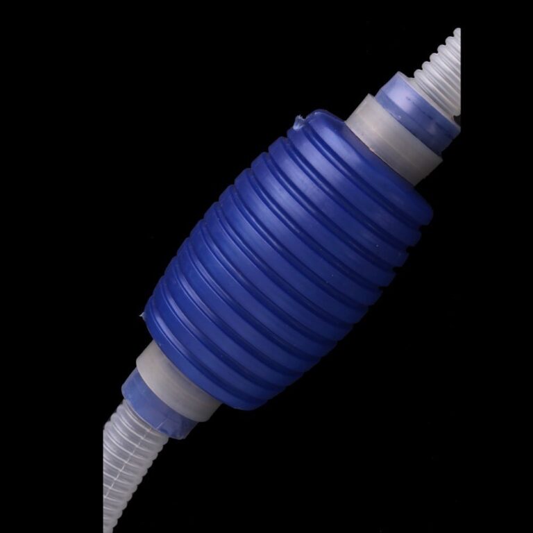 Aquarium Siphon Vacuum Water Pump Gravel Cleaner (White and Blue) VM