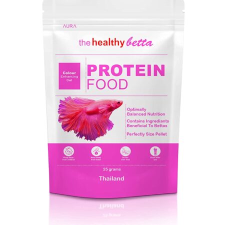 Aura The Healthy Betta Protein Food, 25G, Color enhancing diet, Pack of 2
