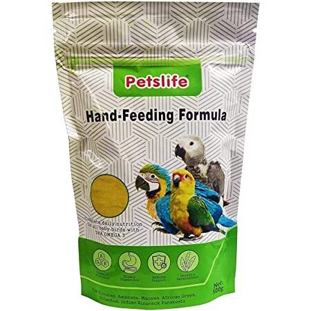 Petslife hand feeding formula daily nutrition for all baby birds
