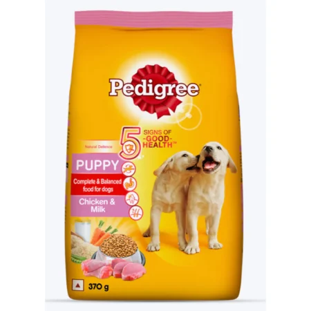 Pedigree Puppy Dry Dog Food - Chicken & Milk, 370g Pack