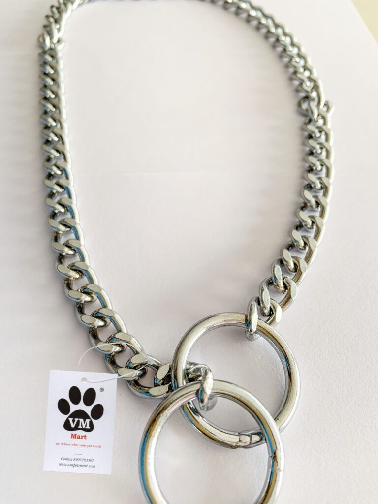 VM Mart Dog Grinding Choke Collar Chain, Length 2 feet VM Pets Mart