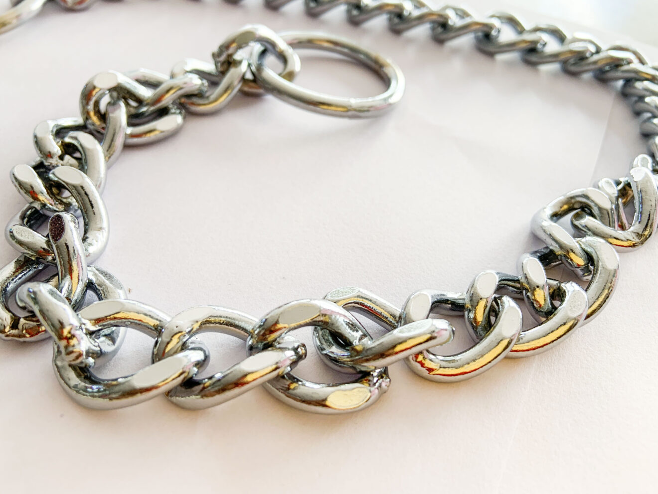 VM Mart Dog Grinding Choke Collar Chain, Length 2 feet VM Pets Mart