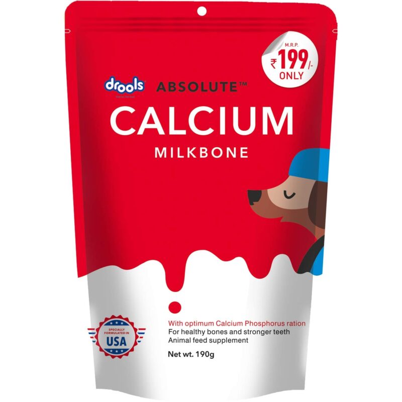 Drools All Life Stages Absolute Calcium Bone Pouch, Chicken, 190 g