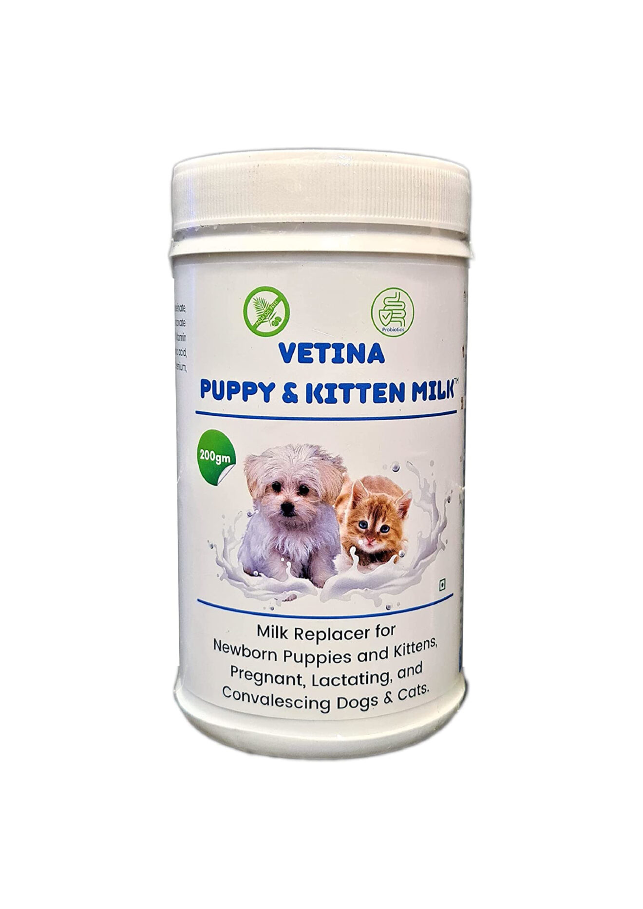 Vetina Puppy & Kitten Milk Replacer, 200 gm VM Pets Mart