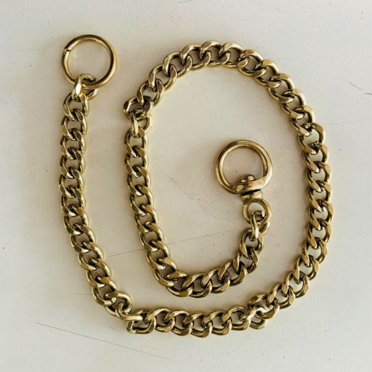 VM Mart Diamond Cut Brass Choke Chain for Dogs VM Pets Mart