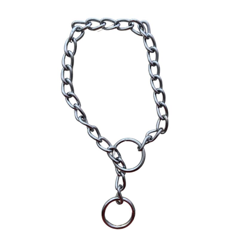 VM Mart Adjustable Stainless Steel Chain Slip Training Choke Collar No.10