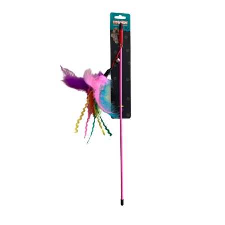 Cat Wand Playing rod with feather Teaser Toy