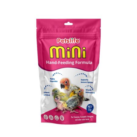 Petslife Mini Hand Feeding Formula for All Baby Birds, 50g