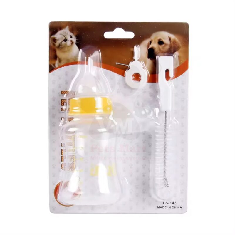 VM Mart Baby Pet Dog Cat Puppy Feeding Bottle Kit ,150 ml