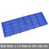 Plastic Pet Cage Dog Kennel Flooring Pad Floor And Dog Cage Mat 1 x 3 Feet Blue