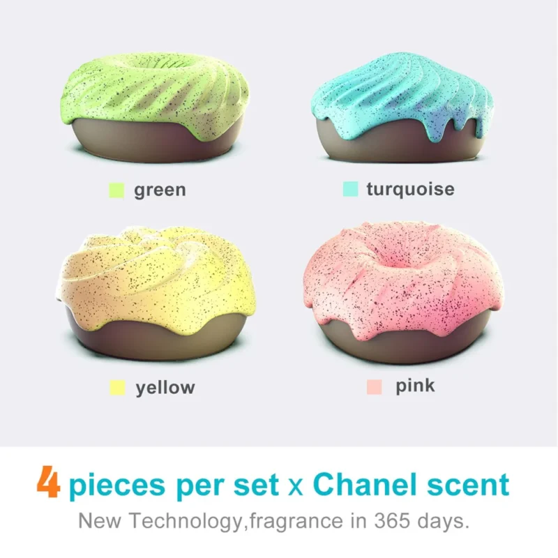 Donut Aromatherapy Dog Air Fresheners 4pcs - Image 3
