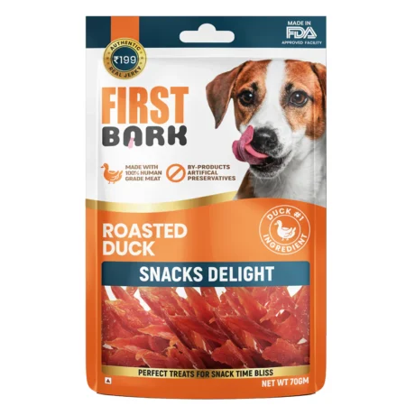 First Bark Soft Roasted Duck Dog Treats 70g